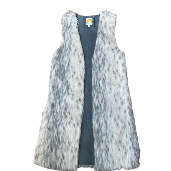 C&C California Faux Fur Vest - Picture 1 of 11